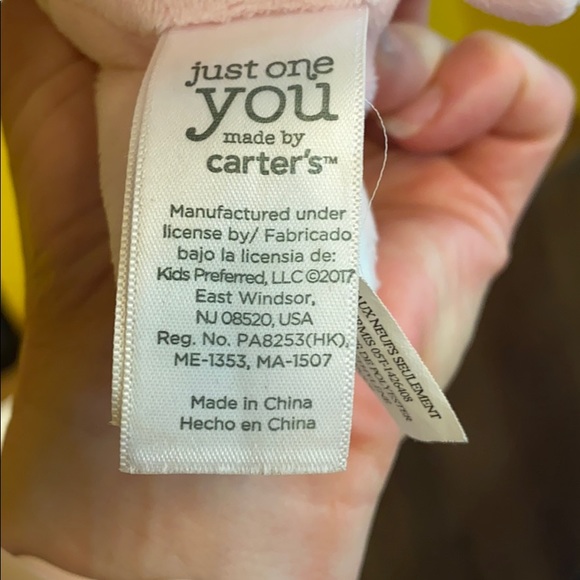 Carter’s lovey with rattle. Excellent condition. - Picture 3 of 4